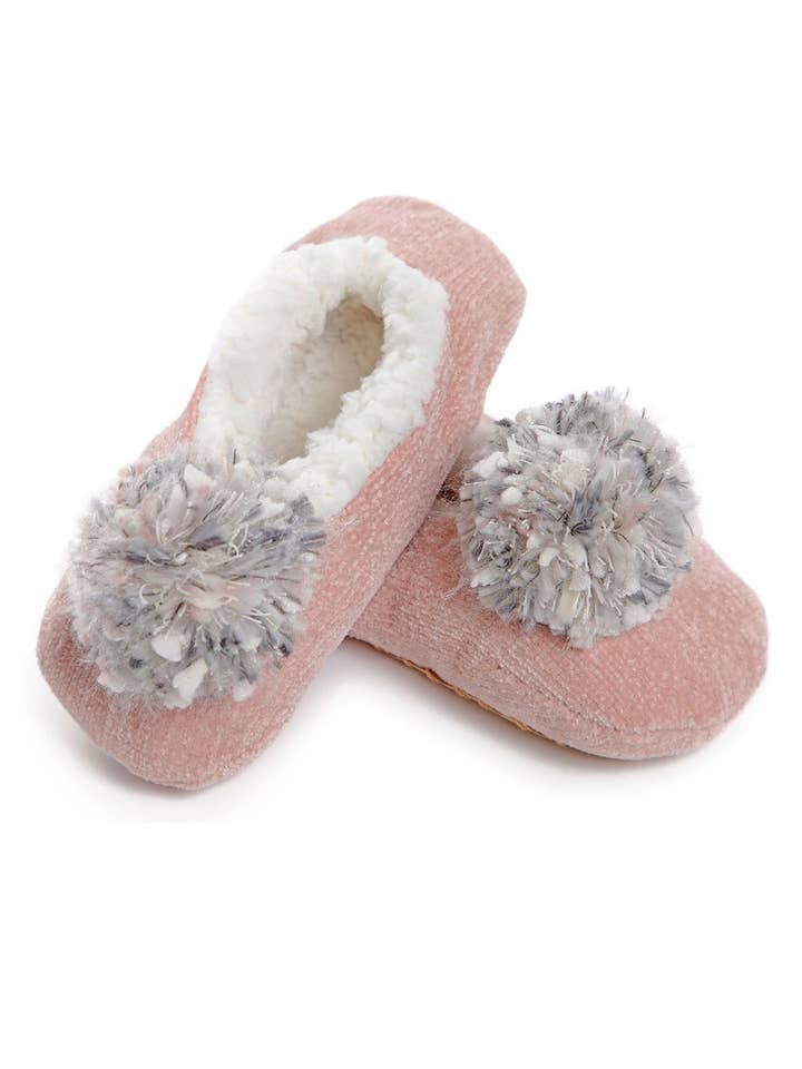 Infinity Classics International Inc. - Wholesale Slippers - Women's - MeMoi Chenille Pompom Slippers