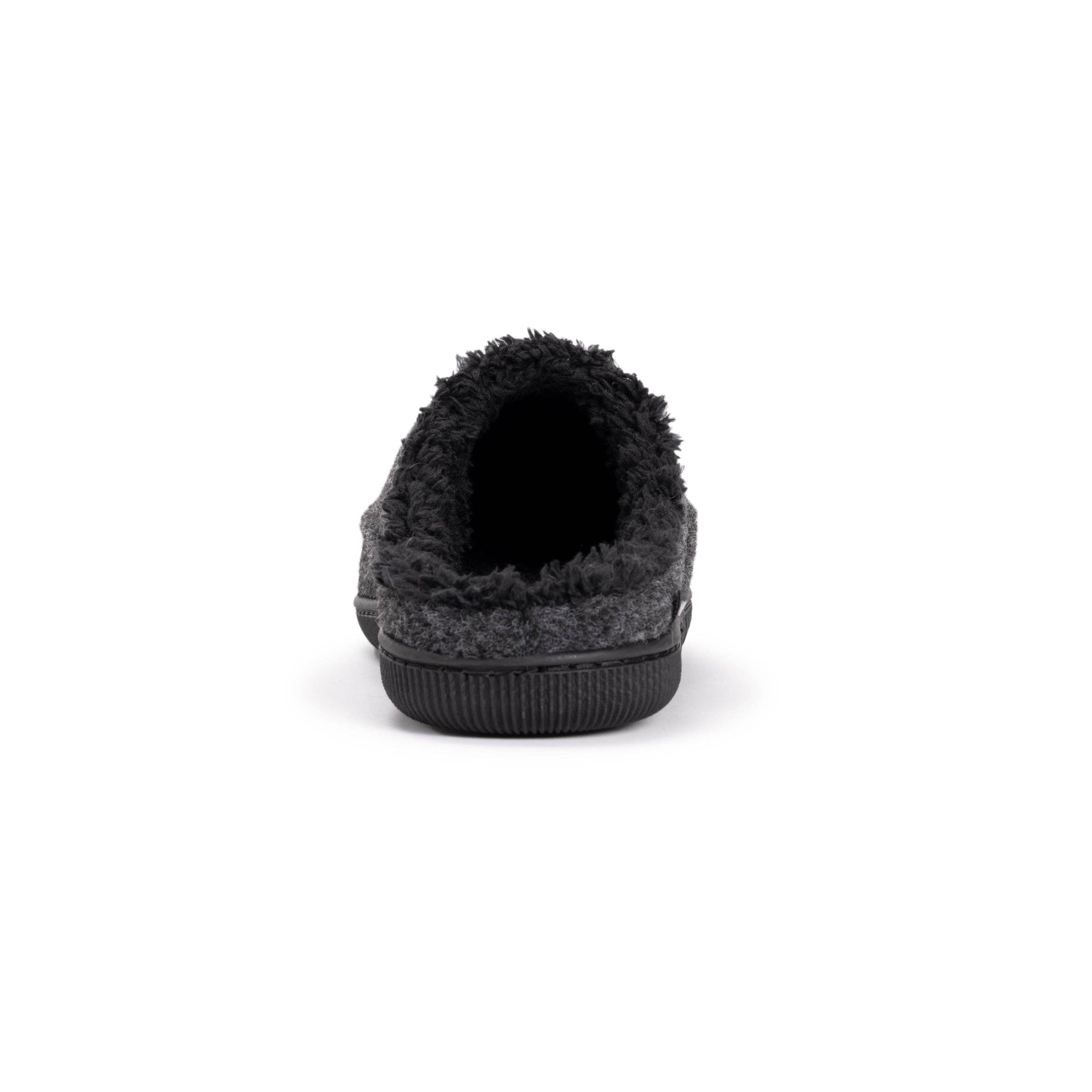 Black Muk Luks Men's Faux Wool Clog Slippers for wholesale on Faire4