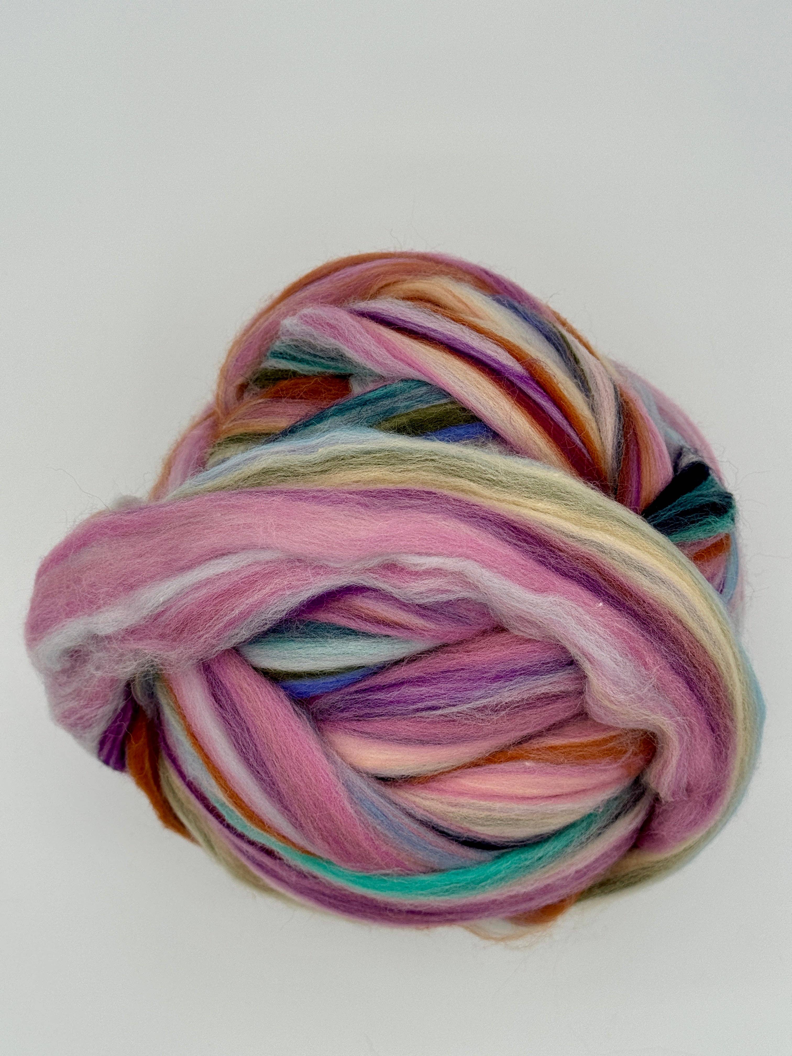 Multicolor 6 COLOR BLENDS MERINO WOOL ROVING A30 TIMO for wholesale on Faire3