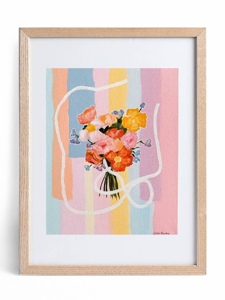 "Dancing in the Wind" A Vertical Canvas Print for wholesale by Allie Burton Art