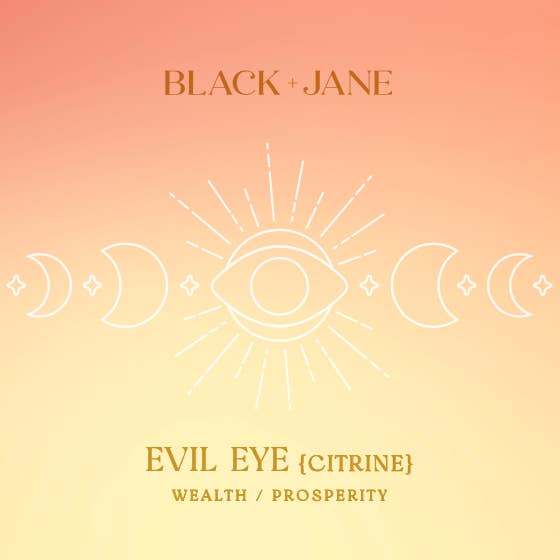 Black and Jane - Wholesale Beaded Bracelet - Aura Evil Eye Gemstone Crystal Adjustable Bracelets