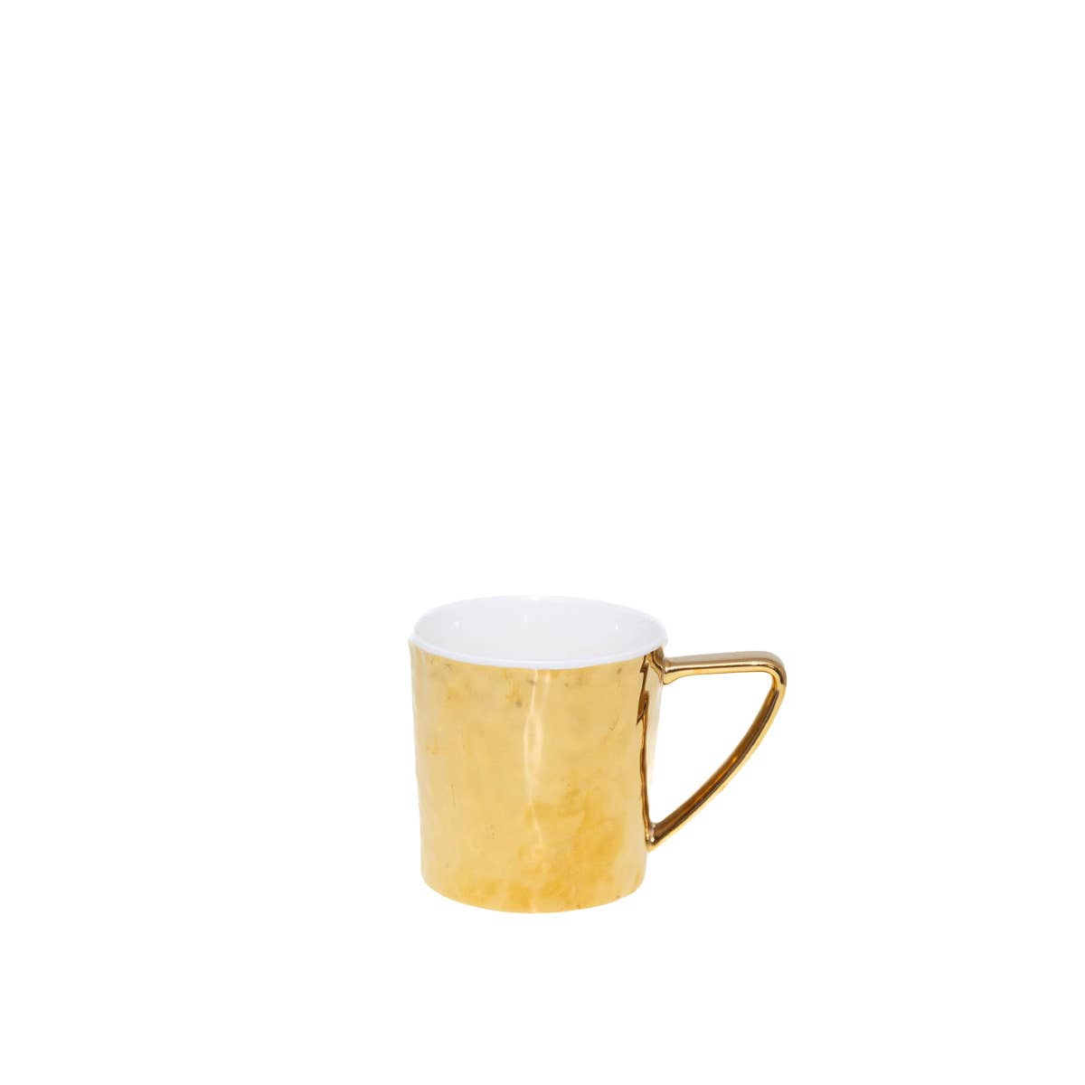 AULICA - Wholesale Coffee Mug - White and Gold Porcelain Mug 340ml0