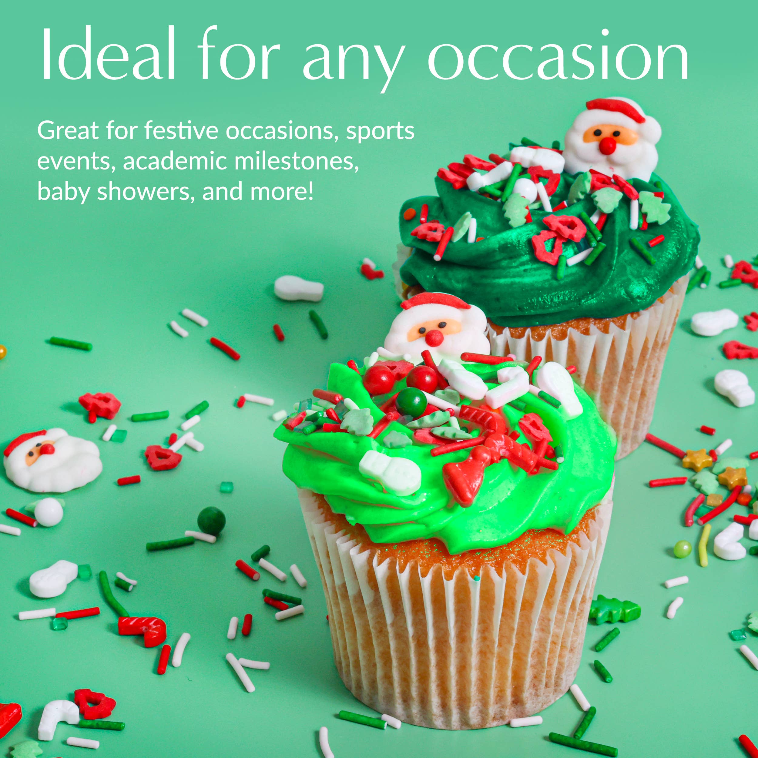 Sprinklemania – wholesale Sprinkles – Sprinklemania Sprinkles : Holiday Mix1, 3.5oz Cube 4