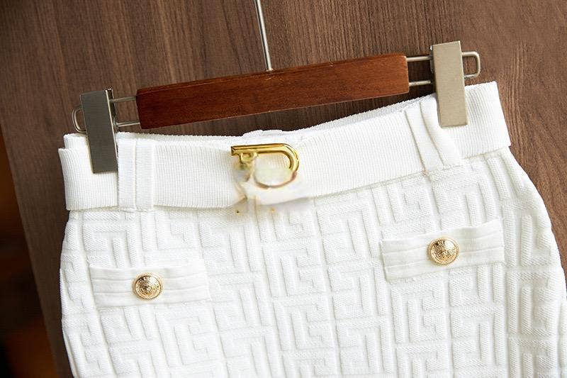 Productseeker - Wholesale Top & Skirt Set - Women's - SET129 Swastika Pattern Knit Top & Hip Skirt Set 8