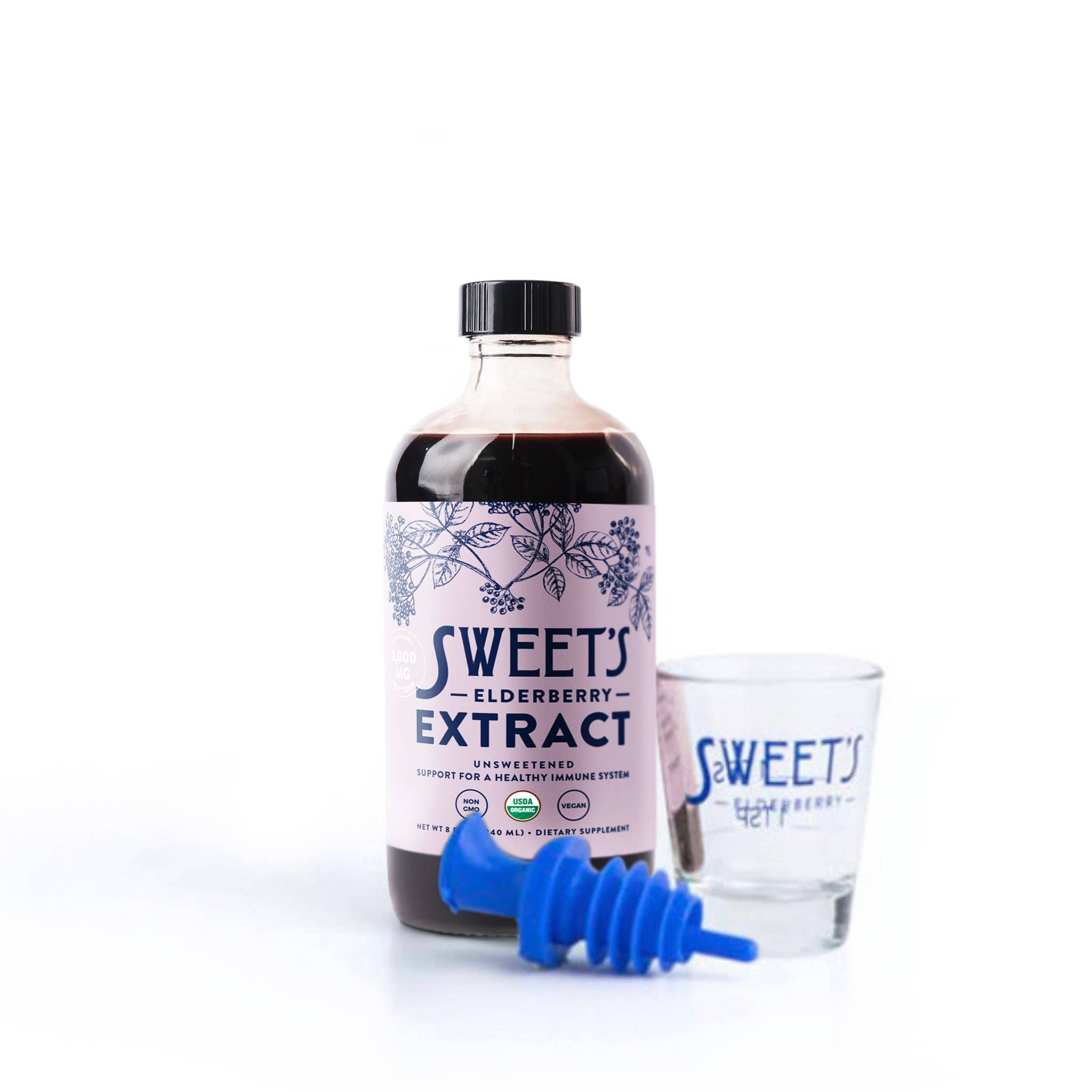 Sweet's Elderberry - Wholesale Oral Supplement/Vitamin - Elderberry Extract - 8 oz | Unsweetened6
