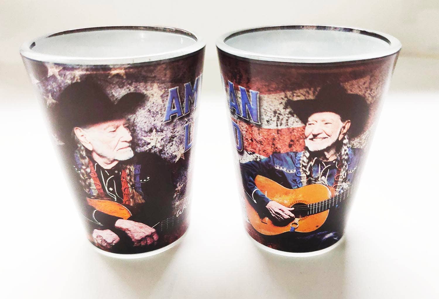 MID-SOUTH PRODUCTS - Wholesale Shot Glass - Willie Nelson Shot Glass - American Legend2