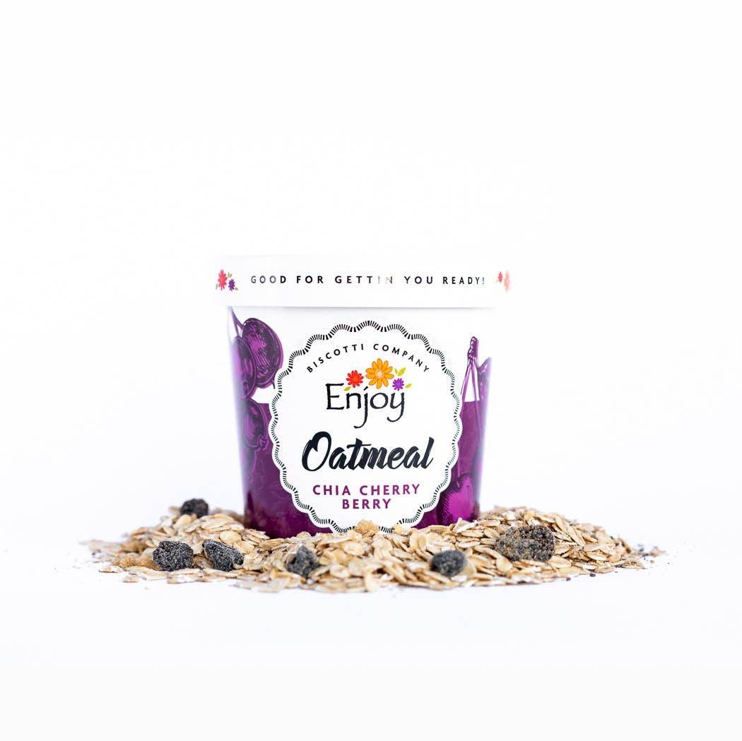 Enjoy Biscotti Company - Wholesale Oats - Oatmeal Cup - Chia Cherry Berry 0