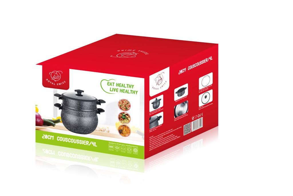 Black Stone Couscous Pot, 4 - 8 - 10 - 12 - 14 Liters for wholesale on Faire4