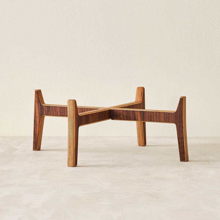 Relic Modern™ | Furniture & Objects - Wholesale Plant Pot Stand - Minimalist Walnut Plant Stand - (4", 6", 8", 10", 12")4