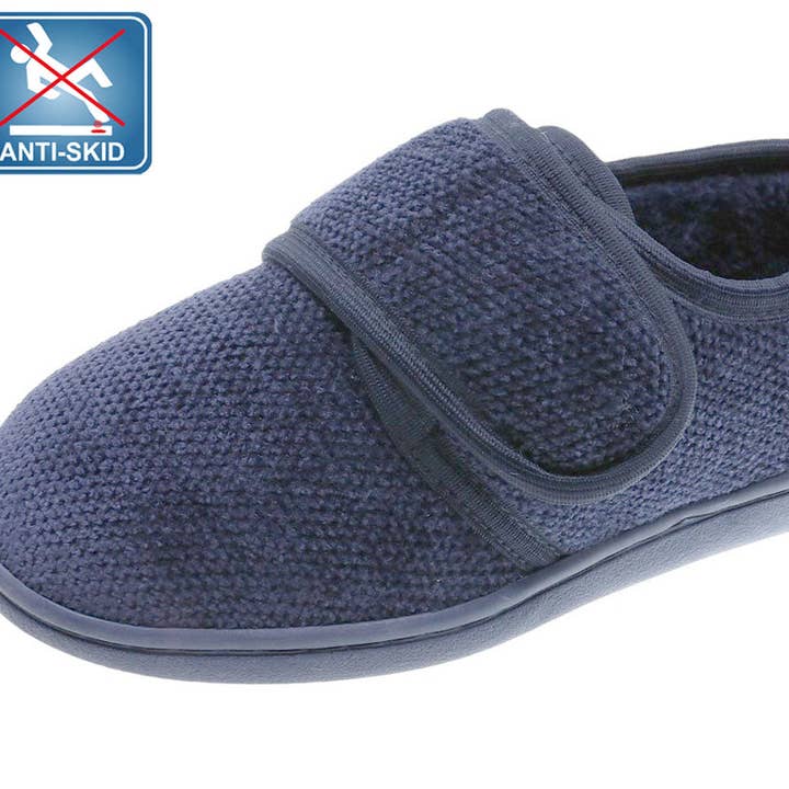 Marineblaue Damenpantoffeln Beppi-2208120 für den Großhandel von BeShoes Distribuição