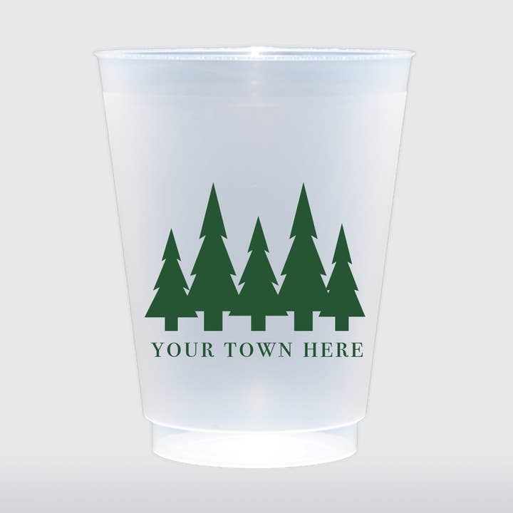 Semi-Custom Land of the Pines Cup | 16oz Set of 8 Cups for wholesale by Birdie Mae Designs