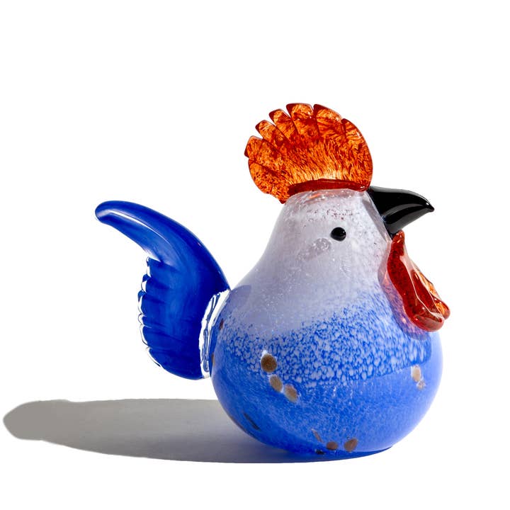 ApricotMint - Wholesale Decorative Figurine - Handblown Art Glass Rooster