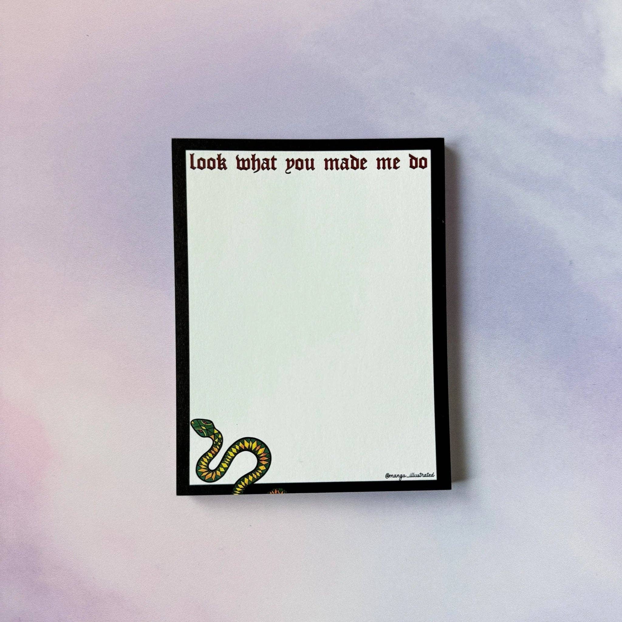 MangoIllustrated – Engroshandel Notesblok – Se hvad du fik mig til at gøre notesblok1