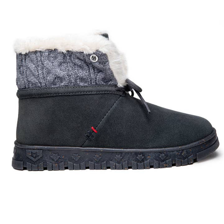 Minnetonka - Wholesale Booties - Women's - Women's Norean Suede Knit Pile Lined Platform Bootie