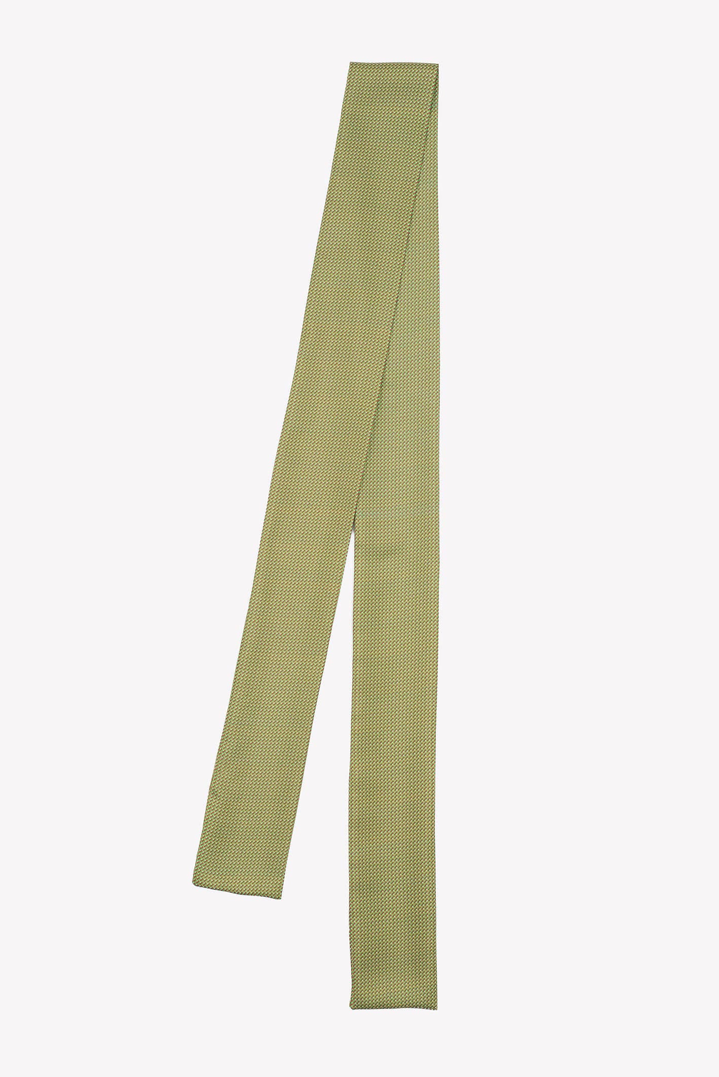 Abstract - Wholesale Scarf - Unisex - Long tie in pure silk with small geometric prints4