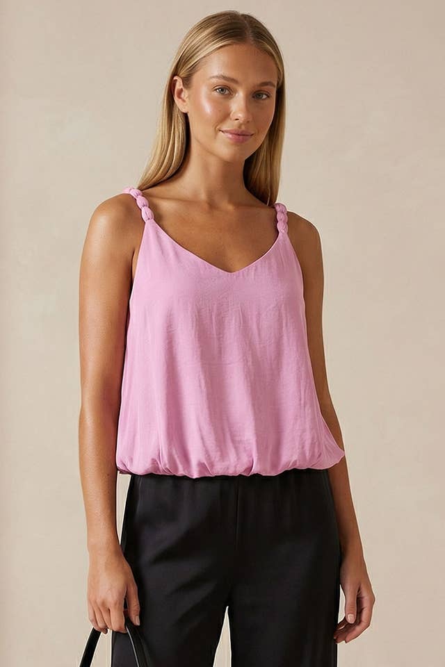 Naked Zebra - Wholesale Tank Top - Women's - Billowy Strap Accent Tank Top4