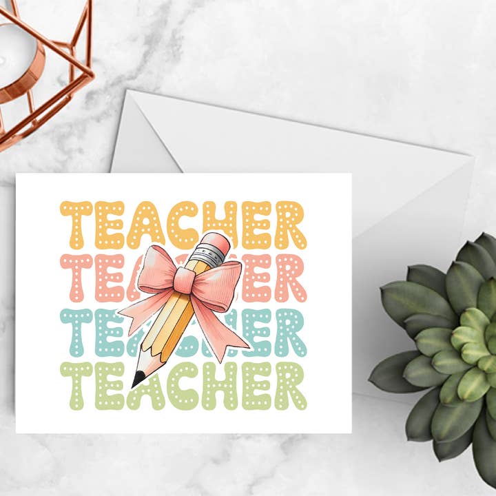 Teacher Notecards, Teacher Appreciation Gift for wholesale by The Stylish Scribe