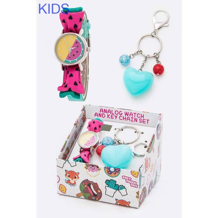 Set de regalo con diseño de reloj Watermelon para niños para venta al por mayor de Paperdoll