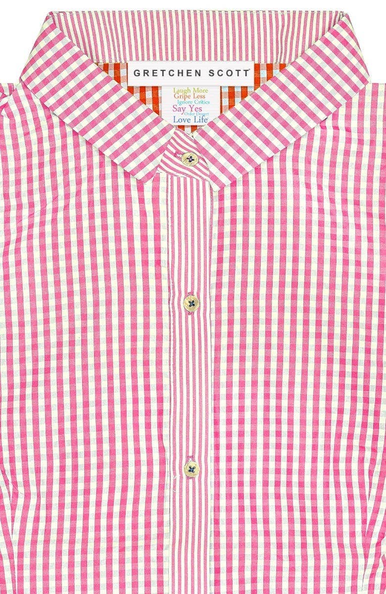 Gretchen Scott LLC – Engroshandel Skjorte med buttondown – til kvinder – Priss Bluse - Gingham22