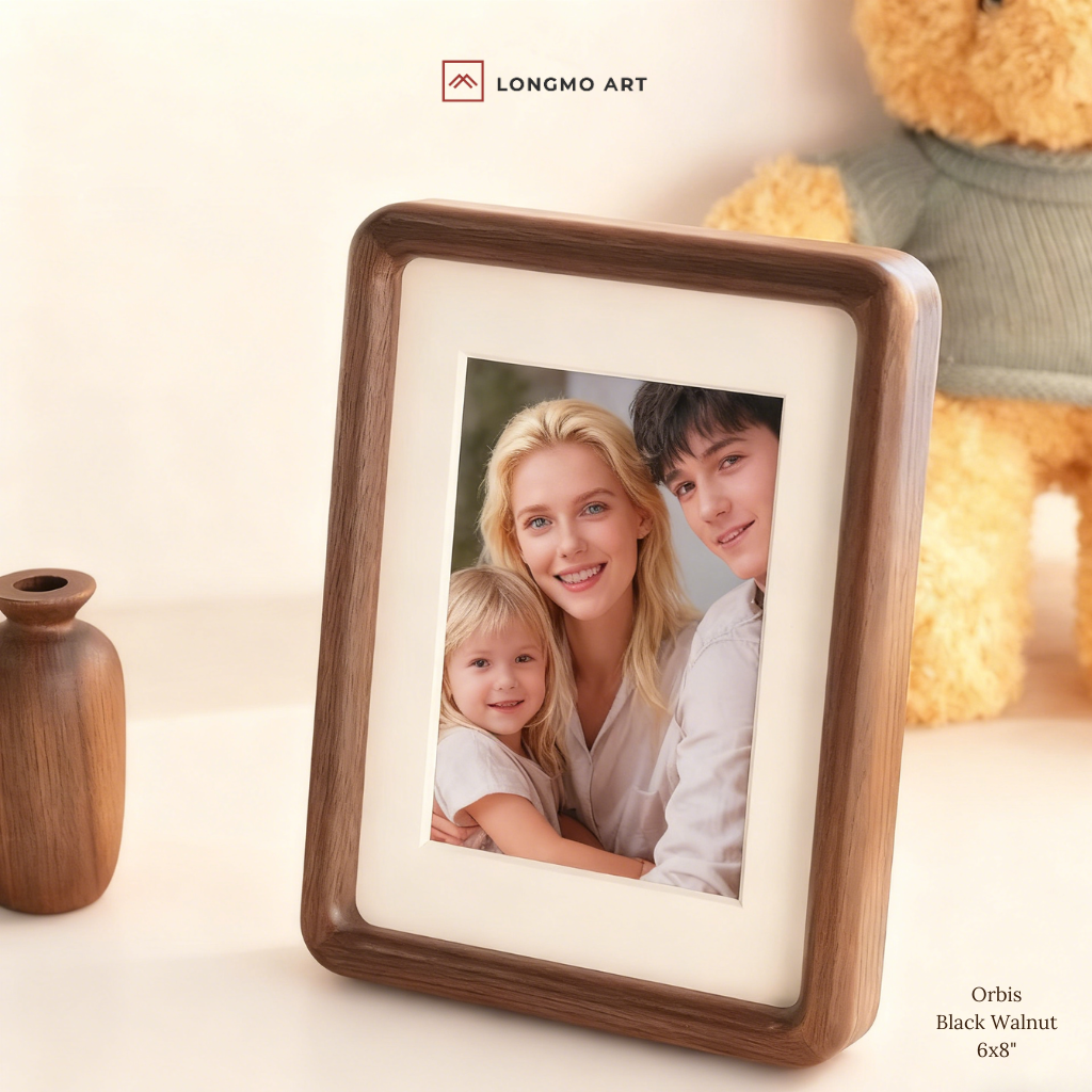 Longmo Art – wholesale Bildram – ORBIS-Bilderram, 4 storlekar Rundade hörn Massivt trä4