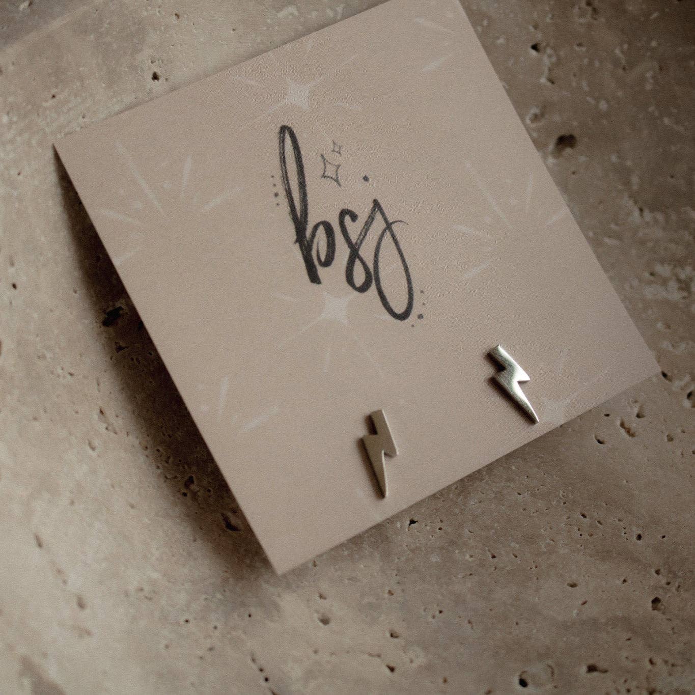Black Sheep Jewelry - Wholesale Stud/Post Earrings - lightning bolt0