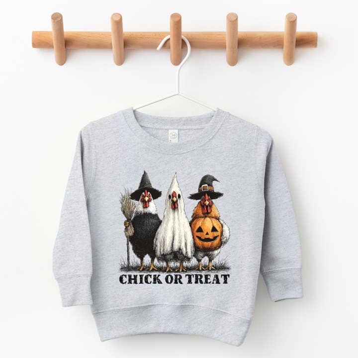Kylling eller Ballade Halloween Kyllinger - Småbørns Grafisk Sweatshirt og Ungdoms Grafisk Sweatshirt for engroshandel hos The Juniper Shop Wholesale
