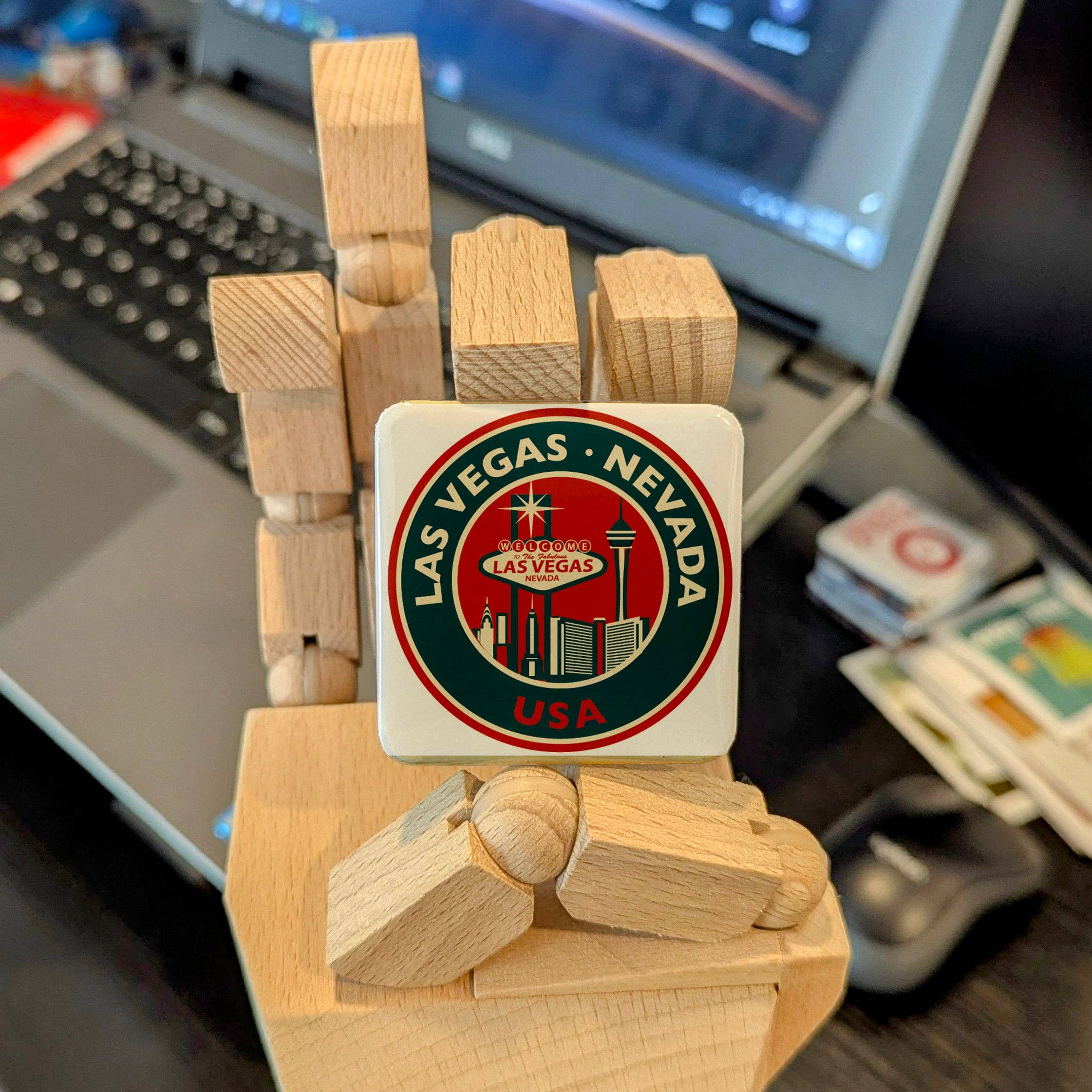 PhiloPerse – wholesale Magnet – Las Vegas Stamp Fridge Magnet6