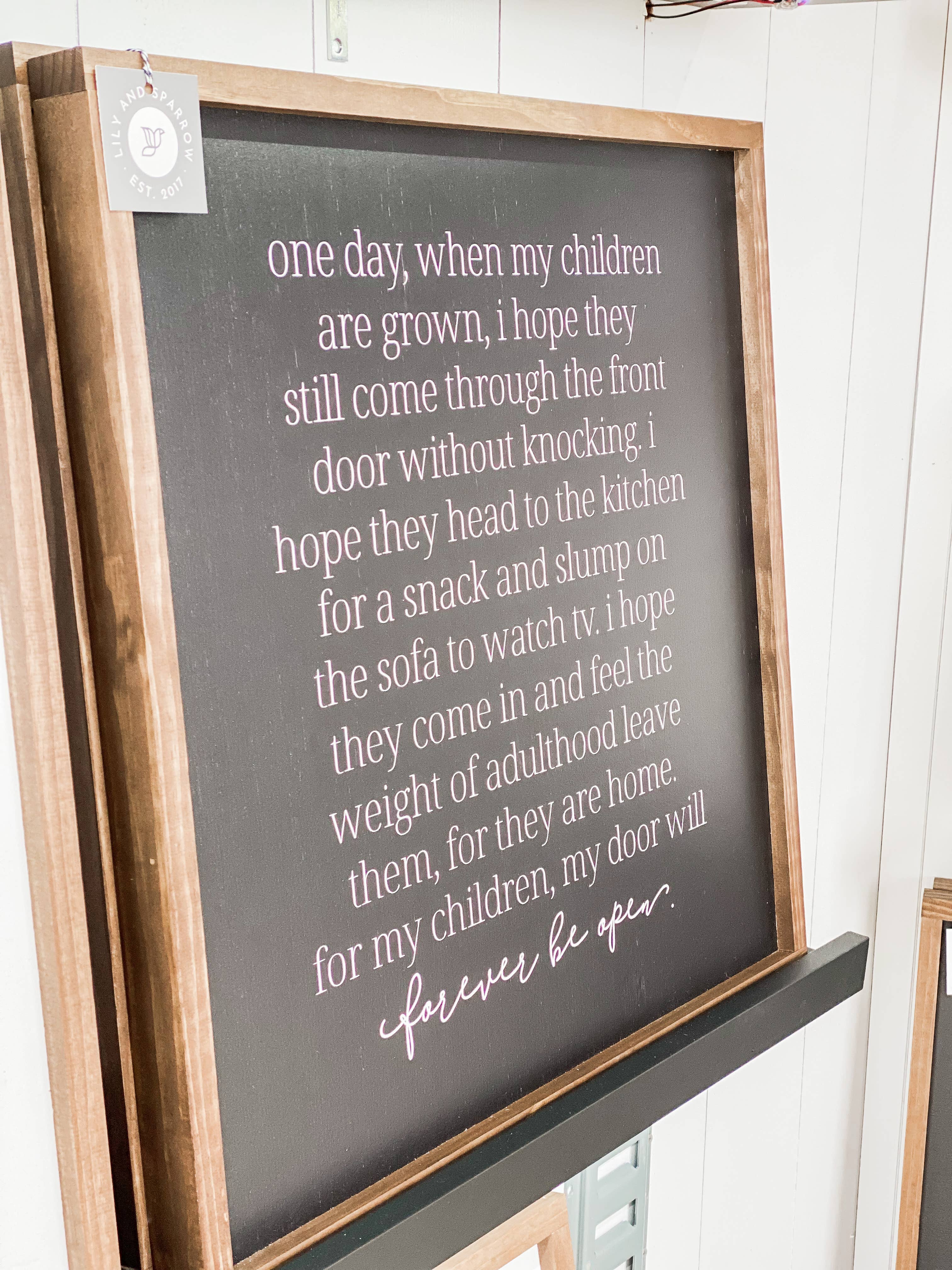 Lily and Sparrow - Wholesale Sign - One Day When My Children | Mother's Day Gift1