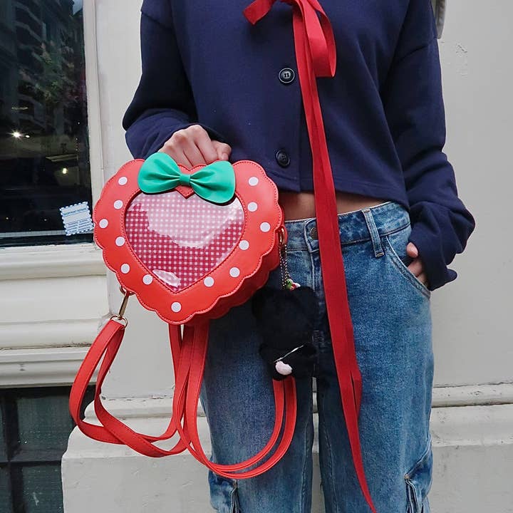 Borah Studio - Wholesale Crossbody Bag - Women's - Mini Strawberry Heart Ita Bag2