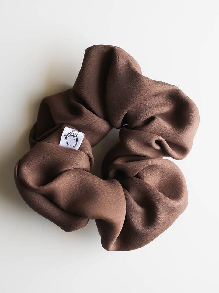 Deep Brown Scrunchies for wholesale by Created Mother