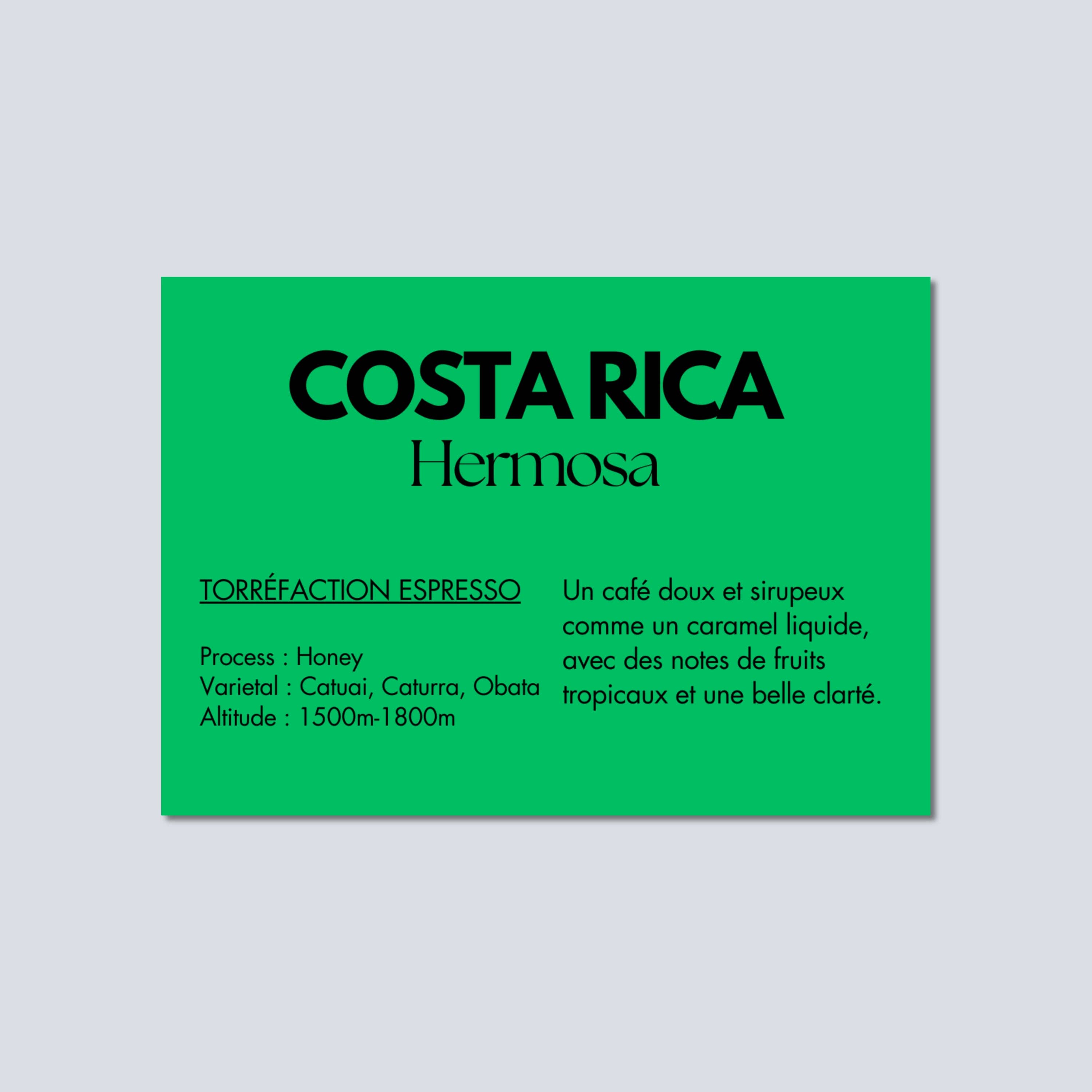 CAFES CIEL - Vente Grains de café - COSTA RICA - Hermosa1