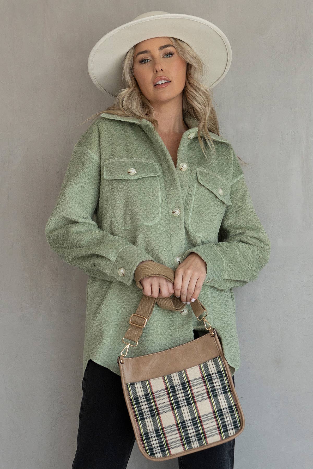 Jen & Co. - Wholesale Jacket - Women's - JKT2206 Lyric Knit Textured Jacket w/ Faux Pockets2