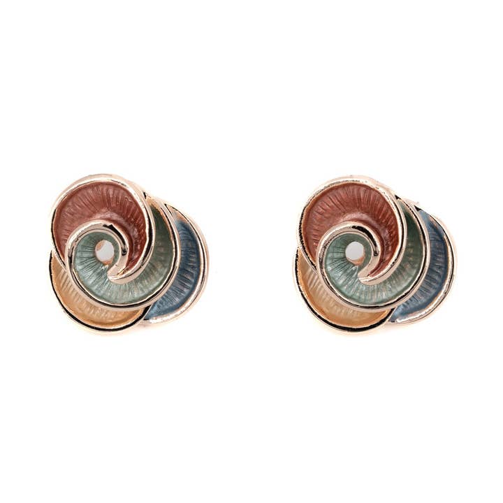 Gouden bloem oorbellen voor wholesale door KLK