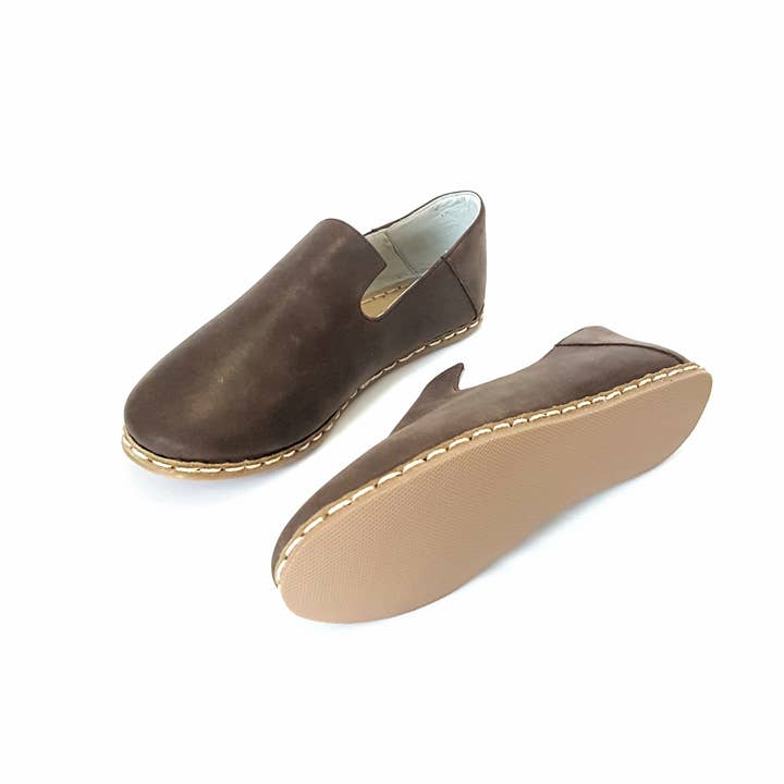 Nidalu Handmade - Wholesale Flats/Loafers - Unisex - Deniz Loafers in Bark (Unisex)4