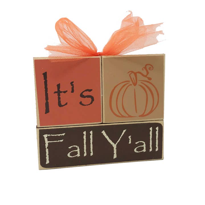 It's Fall Y'all Blocks for wholesale by Crafts With a Side of You LLC