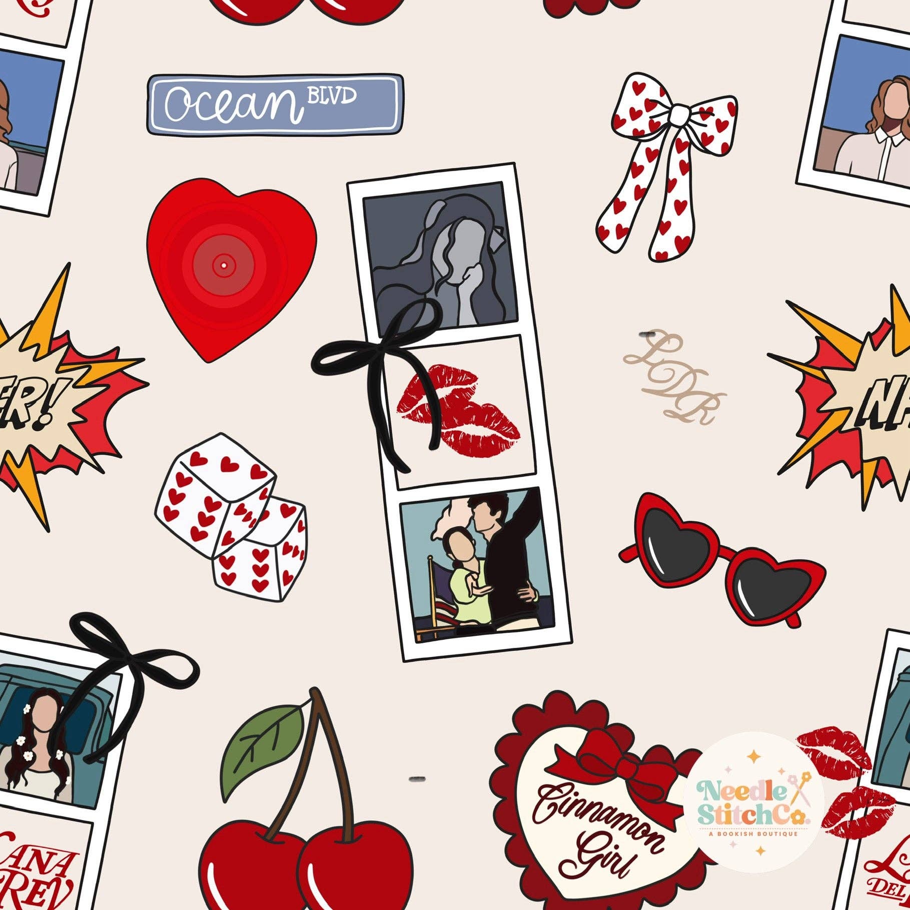 needlexstitchco - Wholesale Pouch - Women's - Lana Del Rey Zip Pouch - READY TO SHIP1