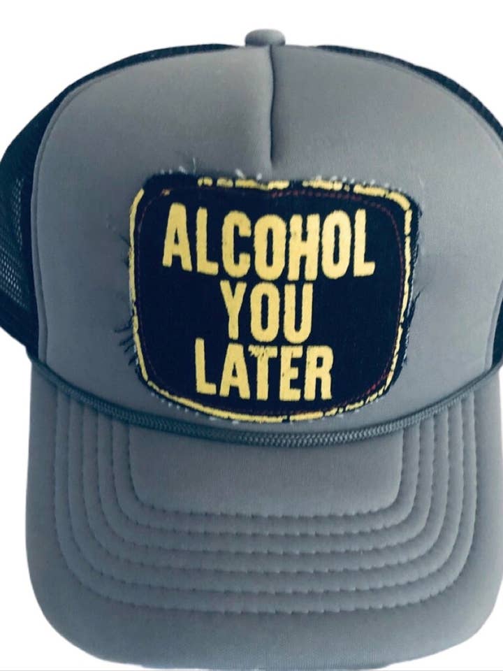 Alcohol Patch Trucker Hat for wholesale by Cali Good Life