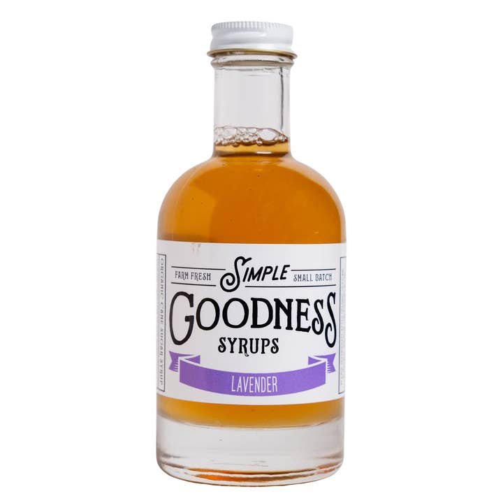 Lavender Syrup for wholesale by Simple Goodness Sisters