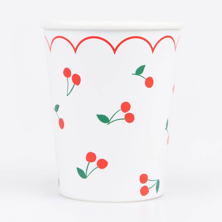 Cherry Pattern Cups for wholesale by Meri Meri