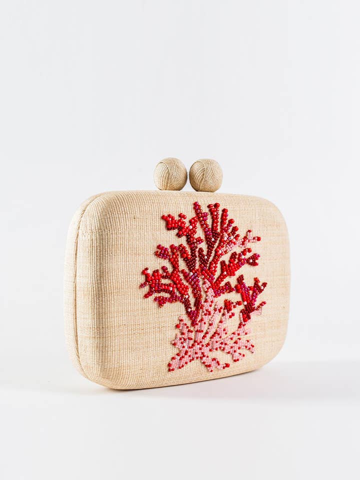 Coral Clutch for wholesale by Kasama