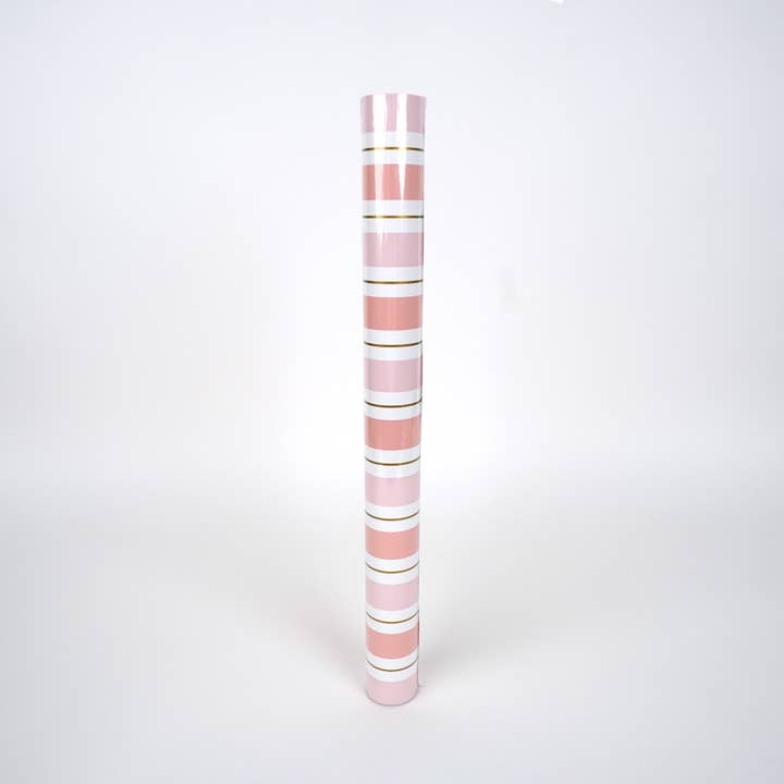 Gatherings by Curated Paperie - Wholesale Disposable Table Cover/Runner - Pink Striped Paper Table Runner5