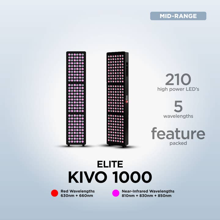 Kivo Elite 1000 : Panneau de thérapie par lumière rouge premium moyen pour tout le corps pour la vente par Kivo Red Light Therapy