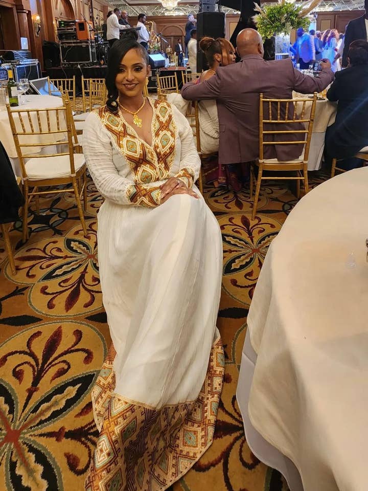 Brown Habesha Kemis per la vendita all'ingrosso da parte di Brhan