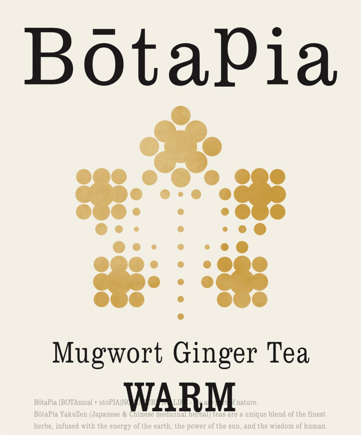 BotaPia - Wholesale Health/Detox Tea - CaffeineFree, Mugwort Ginger Tea -  Warm5
