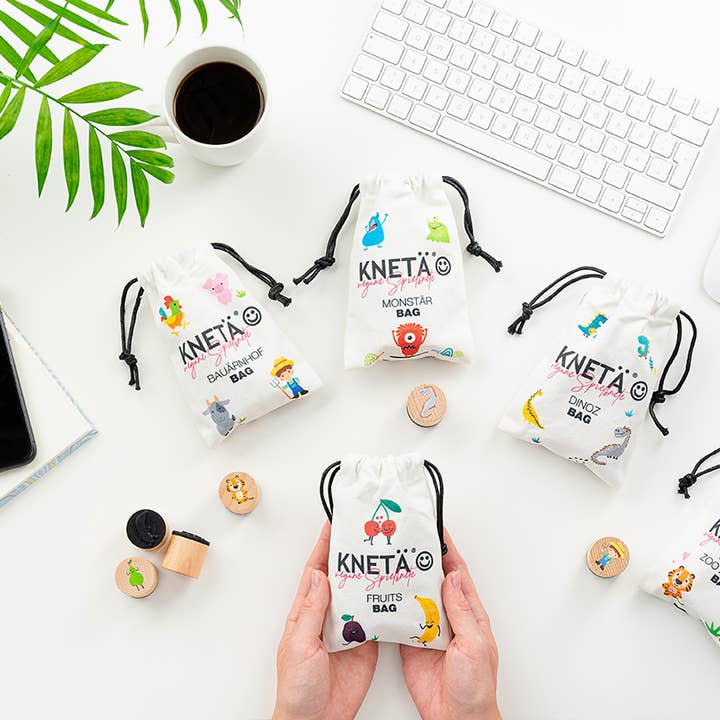 KNETÄ GmbH – Engroshandel Trælegetøj - Børn – Træstempelsæt med monstre3