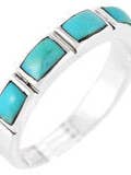 Turquoise Stackable Ring for wholesale by The Runnin Iron
