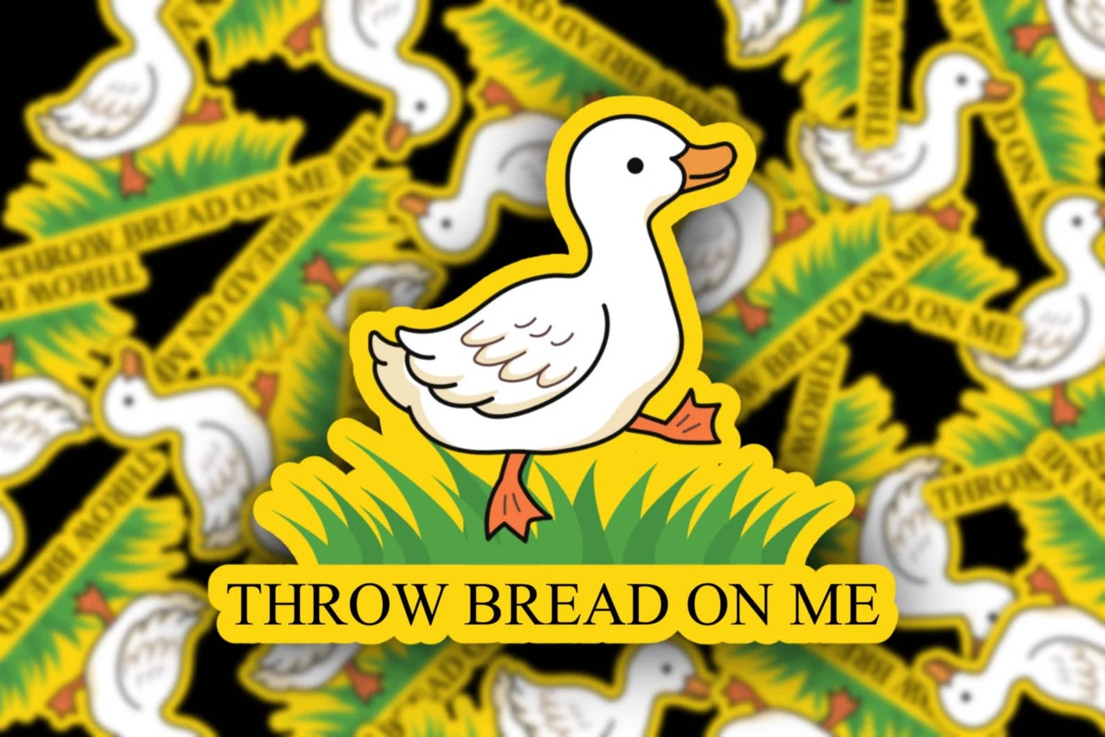 Pretty Toxic Stickers - Vente Autocollant - Autocollant Silly Goose Don't Tread On Me — Throw Bread on Me