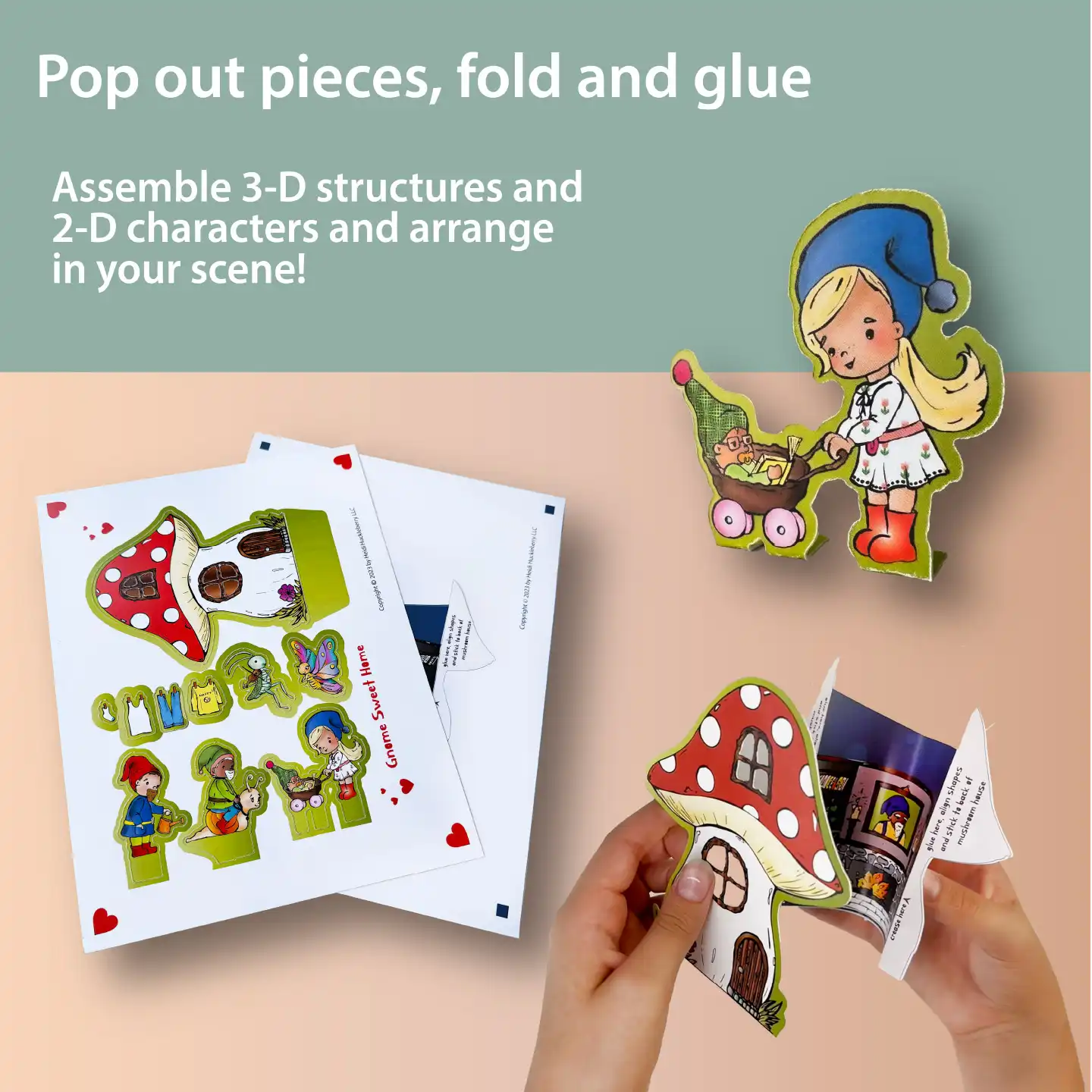 Heidi Huckleberry - Wholesale DIY Craft Kit - Nature Diorama Craft Kit: GNOME SWEET HOME - Make A Scene6