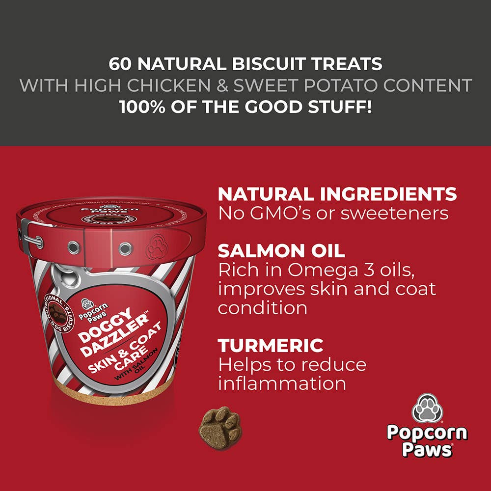 Henry Wag – wholesale Pet treats – Dog – Doggy Dazzler – Skin & Coat – Case of 16 x 120g Tubs5