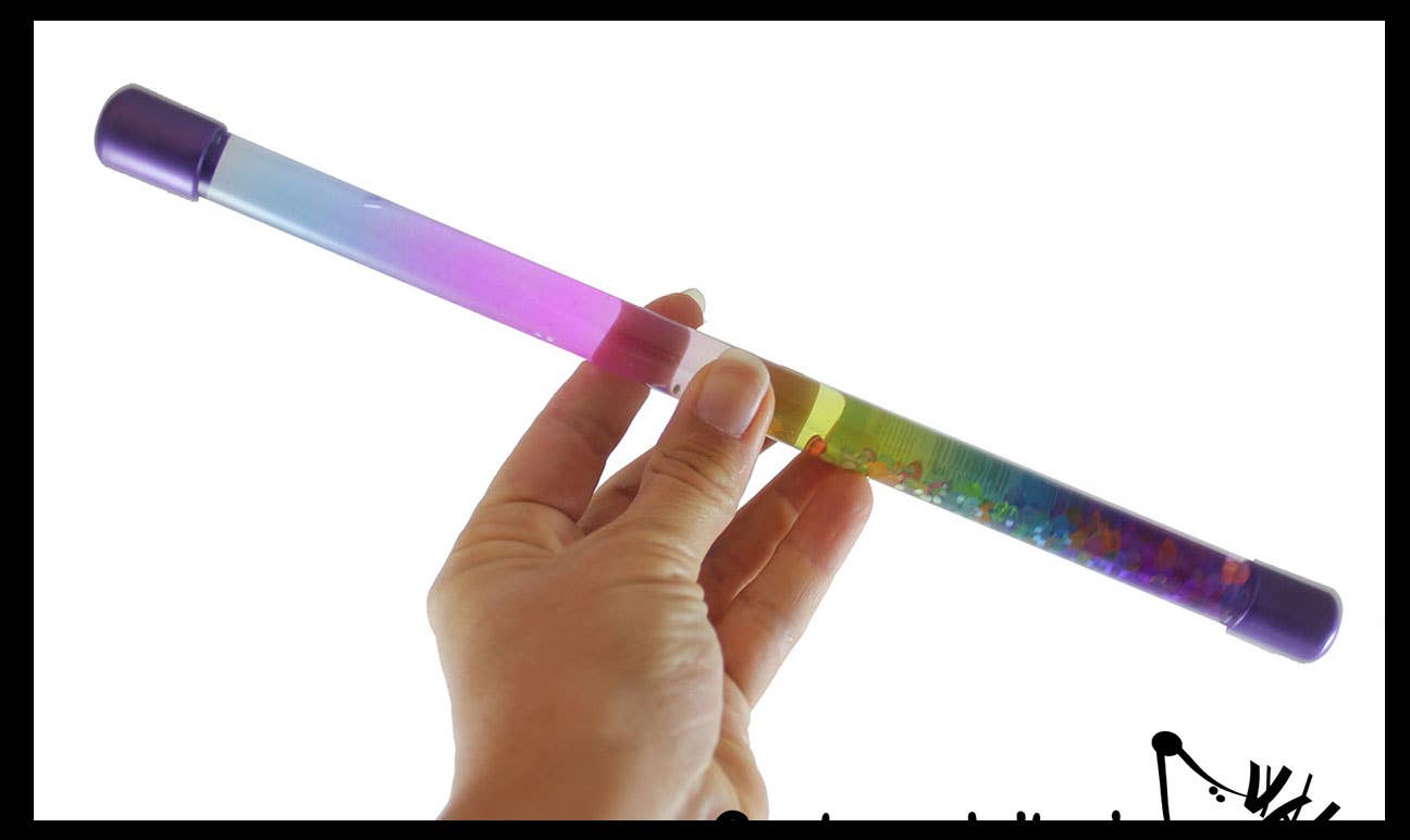 Curious Minds Toys - Wholesale Fidget Toy - Kids - 1 Glitter Baton - Twirling Wand for Dance, Parties, Liquid M2